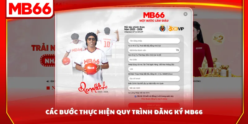 Các bước thực hiện quy trình đăng ký MB66